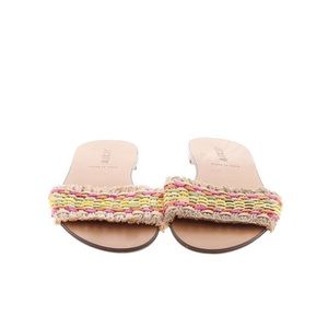 Raffia slide sandals J. Crew